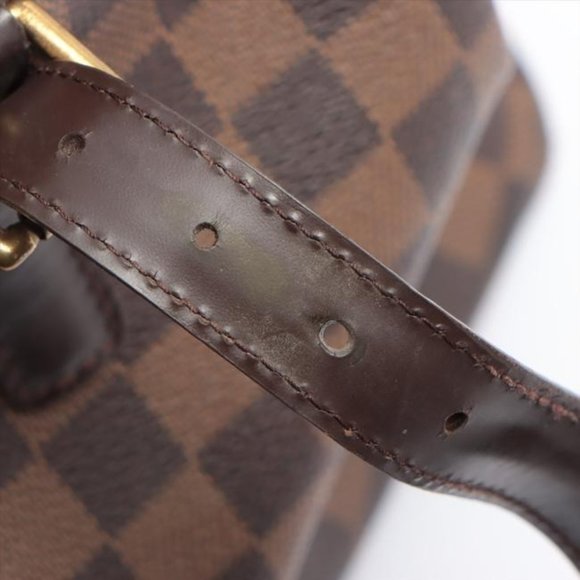 Louis Vuitton Chelsea Damier Ebene Tote Brown Monogram Canvas Shoulder B… - Picture 3 of 12